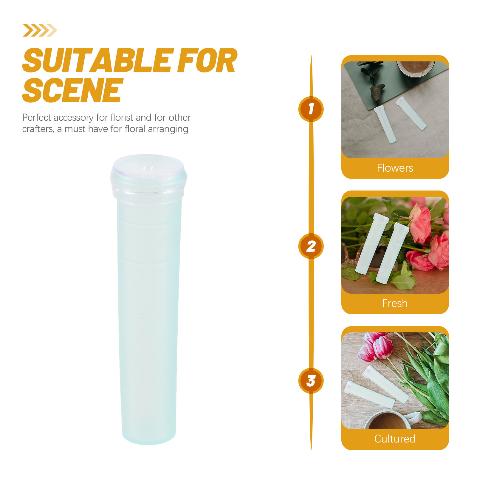 20Pcs Fresh Flower Water Tubes - огляд і ціна Florist Supply Shop
