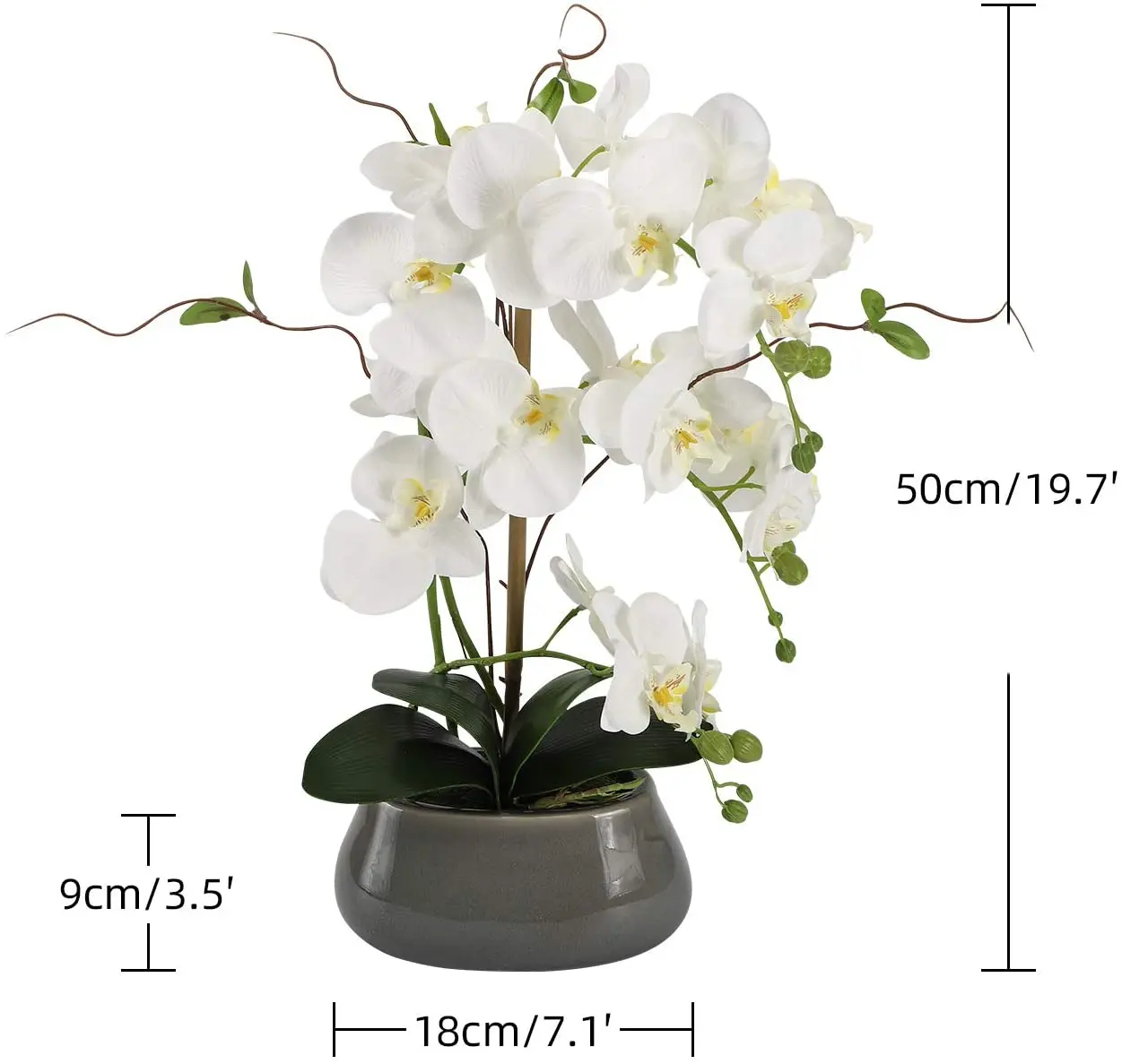 Artificial Orchid Flowers Cent - огляд і ціна Florist Supply Vases