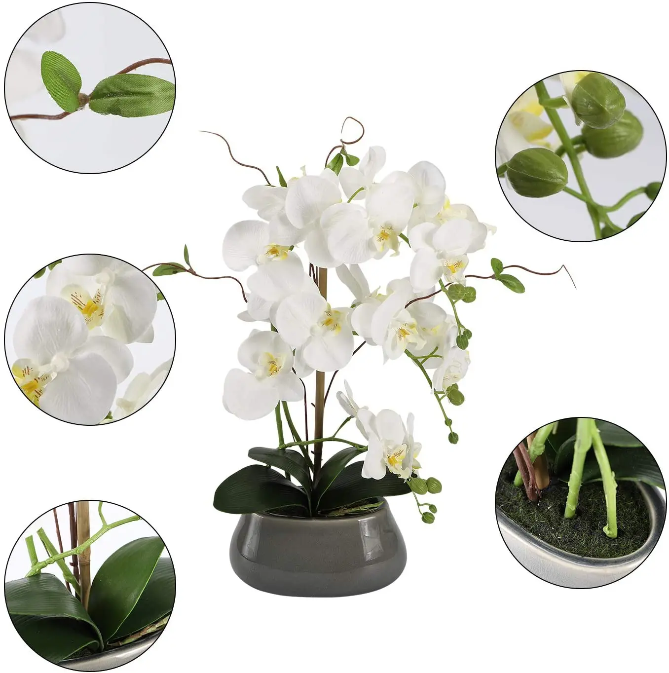 Artificial Orchid Flowers Cent - огляд і ціна Florist Supply Vases