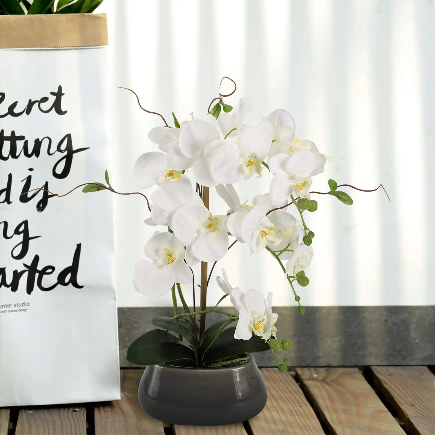 Artificial Orchid Flowers Cent - огляд і ціна Florist Supply Vases