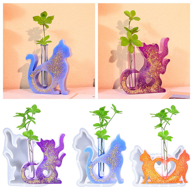 Cat Shaped Resin Molds Vase Si - огляд і ціна Florist Supply Vases